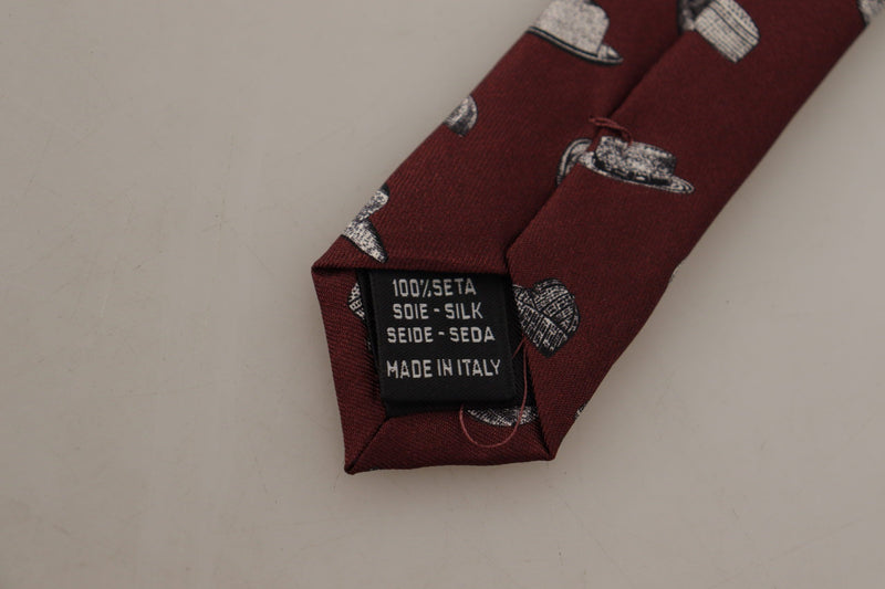 Dolce & Gabbana Maroon Elegance Silk Men's Tie