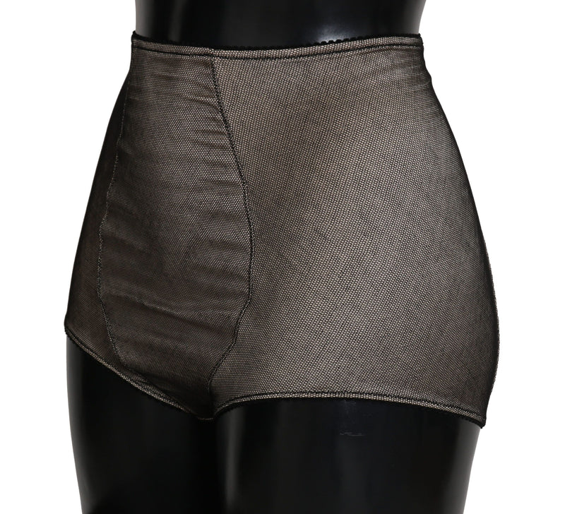 Dolce & Gabbana Bottoms Underwear Beige With Black Women's Net
