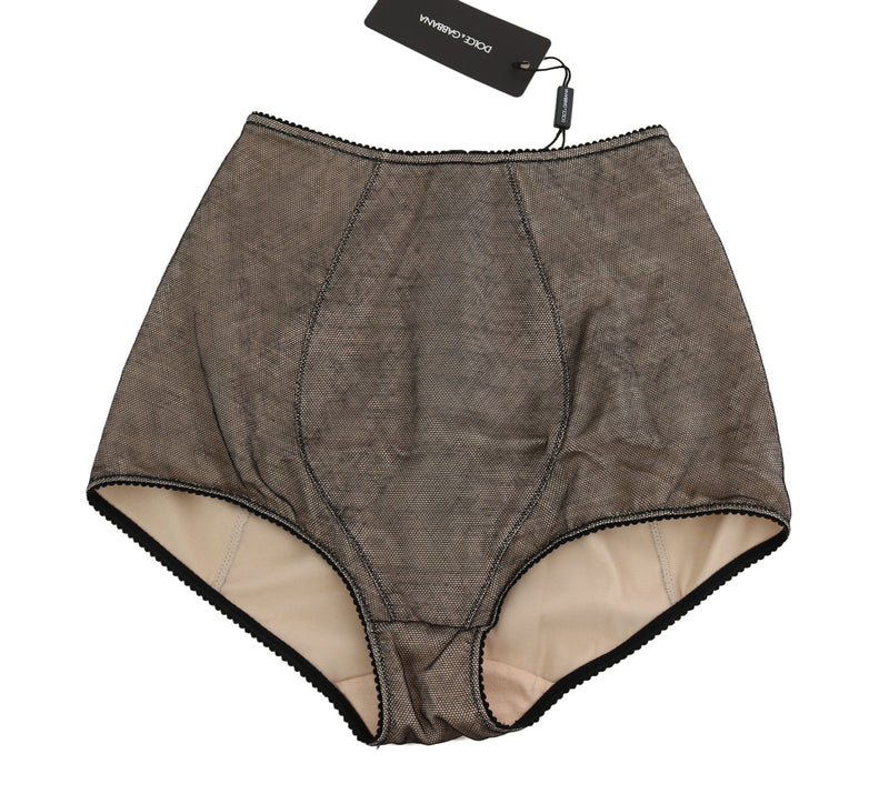 Dolce & Gabbana Bottoms Underwear Beige With Black Women's Net
