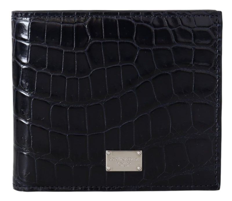 Dolce & Gabbana Elegant Exotic Leather Bifold Men's Wallet