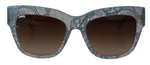 Dolce & Gabbana Elegant Lace-Trimmed Gradient Women's Sunglasses