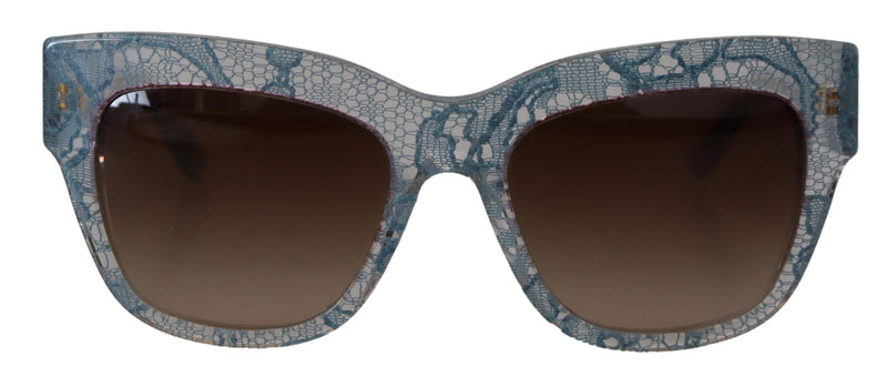 Dolce & Gabbana Elegant Lace-Trimmed Gradient Women's Sunglasses