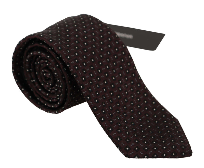 Dolce & Gabbana Elegant Geometric Silk Bow Men's Tie