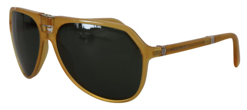Dolce & Gabbana Chic Yellow Aviator Acetate Women's Sunglasses