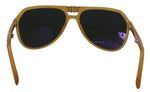 Dolce & Gabbana Chic Yellow Aviator Acetate Women's Sunglasses