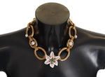 Dolce & Gabbana Elegant Gold Lilly Flower Pendant Women's Necklace