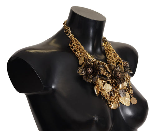 Dolce & Gabbana Sicilian Glamour Gold Statement Women's Necklace
