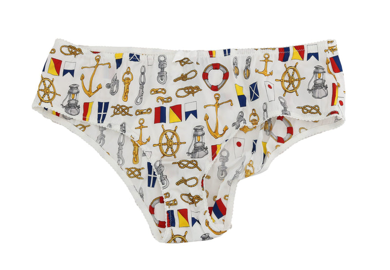 Dolce & Gabbana Underwear Sailor Print Silk Women's Bottoms