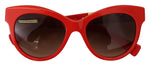 Dolce & Gabbana Elegant Red Mosaico Cat-Eye Women's Sunglasses