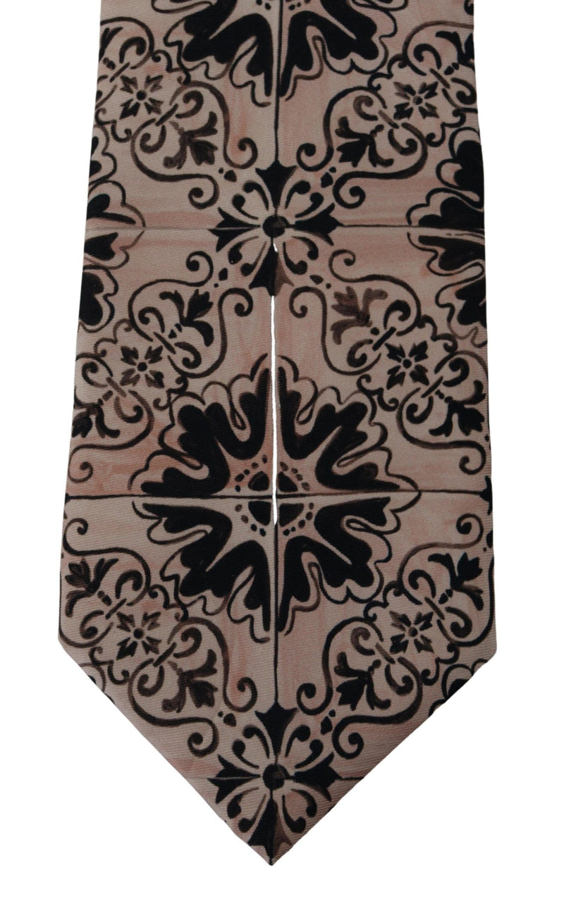 Dolce & Gabbana Stunning Silk Gentleman's Tie in Rich Men's Brown