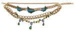 Dolce & Gabbana Exquisite Crystal and Brass Women's Necklace