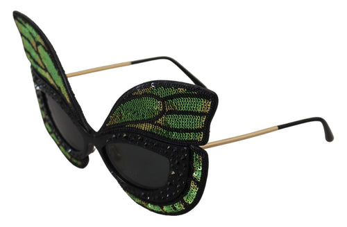 Dolce & Gabbana Exquisite Sequined Butterfly Women's Sunglasses
