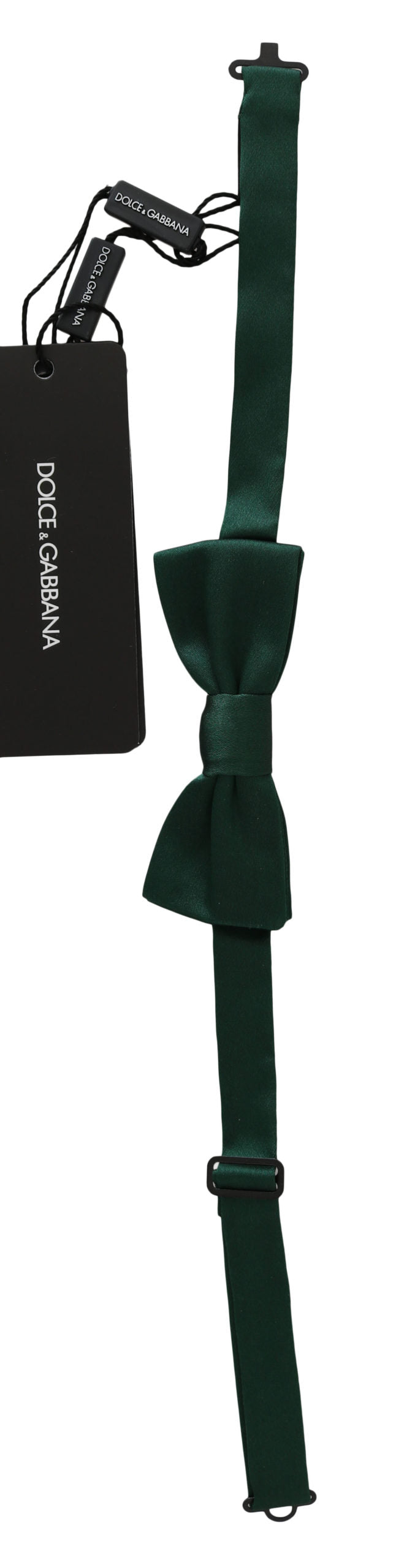 Dolce & Gabbana Green 100% Silk Slim Adjustable Neck Papillon Men Bow Men's Tie