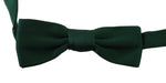 Dolce & Gabbana Green 100% Silk Slim Adjustable Neck Papillon Men Bow Men's Tie