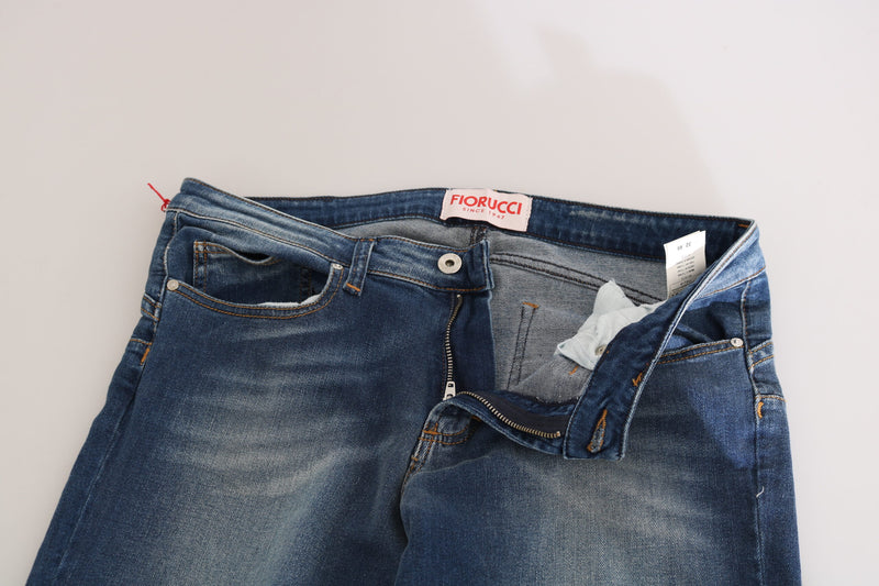Fiorucci Svelte Mid Waist Slim Jeans in Vintage Women's Blue