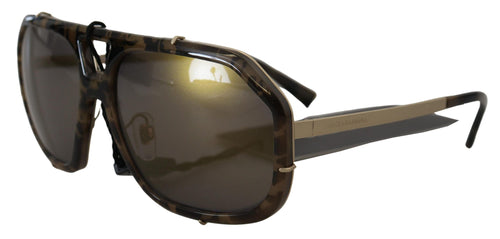 Dolce & Gabbana Chic Aviator Mirrored Brown Women's Sunglasses