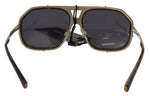 Dolce & Gabbana Chic Aviator Mirrored Brown Women's Sunglasses