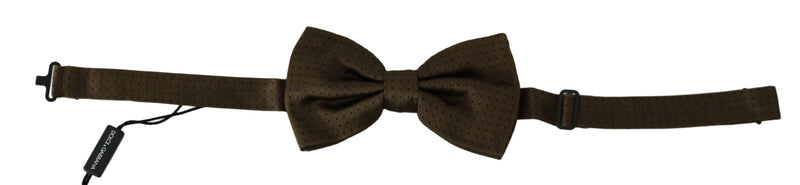 Dolce & Gabbana Elegant Silk Polka Dot Bow Men's Tie