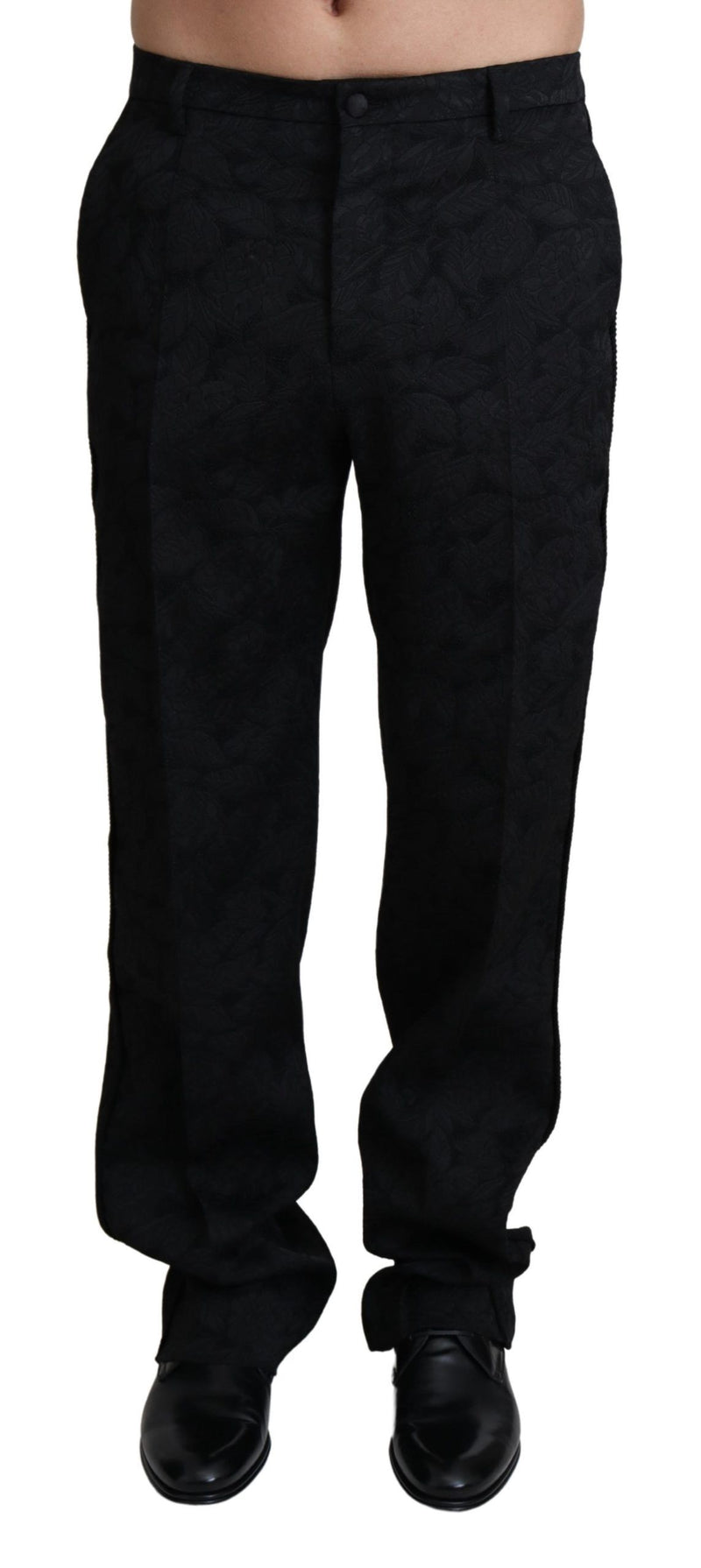 Dolce & Gabbana Elegant Black Dress Pants for Sophisticated Men's Style