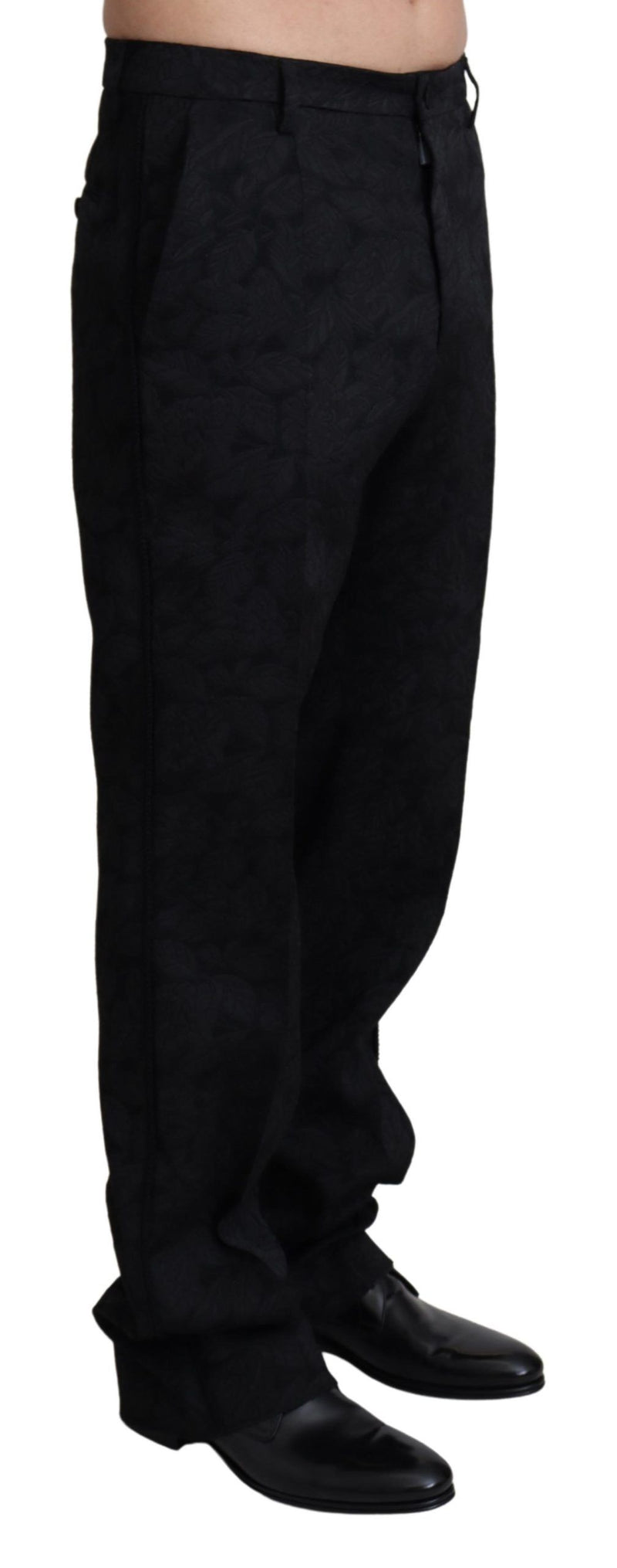 Dolce & Gabbana Elegant Black Dress Pants for Sophisticated Men's Style