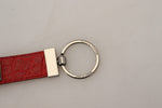 Dolce & Gabbana Chic Red Leather Keychain &amp; Charm Women's Accessory