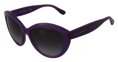 Dolce & Gabbana Chic Purple Cat-Eye Designer Women's Sunglasses