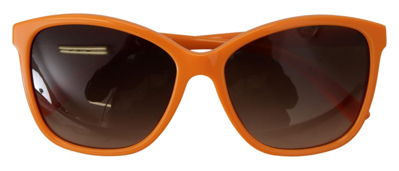 Dolce & Gabbana Chic Orange Round Sunglasses for Women's Women
