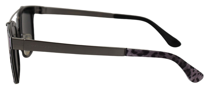 Dolce & Gabbana Chic Purple Lens Metal Frame Women's Sunglasses