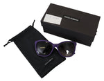 Dolce & Gabbana Elegant Violet Round Sunglasses for Women's Women