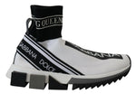 Dolce & Gabbana Chic Black and White Sorrento Slip-On Women's Sneakers