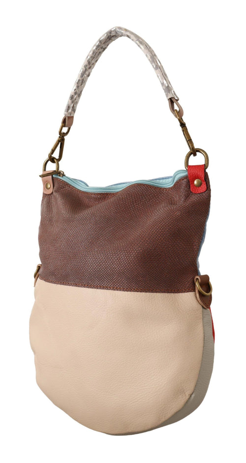 EBARRITO Chic Multicolor Leather Tote with Gold Women's Accents