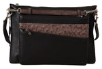 Dolce & Gabbana Black Exotic Leather Shoulder Sling Alta Sartoria Men's Bag