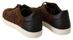 Dolce & Gabbana Elegant Leather Casual Sneakers in Men's Brown