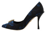 Dolce & Gabbana Elegant Crystal Embellished Blue Women's Pumps