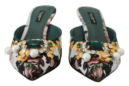 Dolce & Gabbana Multicolor Flat Luxury Women's Sandals