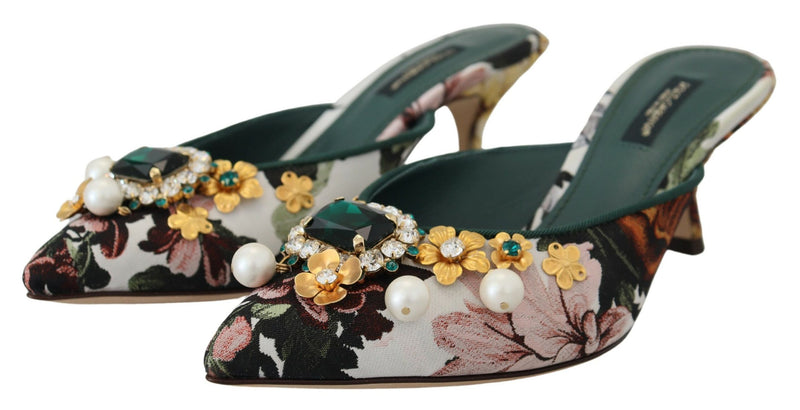 Dolce & Gabbana Multicolor Flat Luxury Women's Sandals