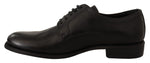 Dolce & Gabbana Elegant Black Derby Formal Men's Shoes