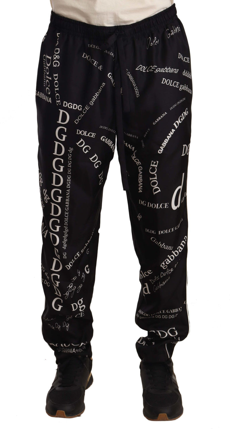 Dolce & Gabbana Elegant Silk Lounge Men's Pants