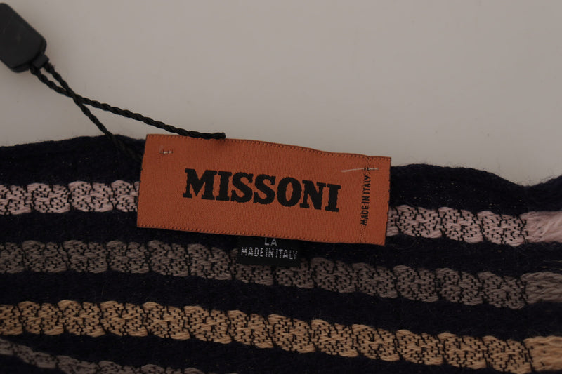 Missoni Authentic Multicolor Wool Mens Men's Scarf