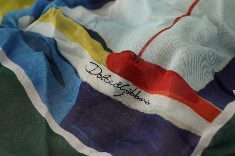 Dolce & Gabbana Elegant Multicolor Silk Blend Square Women's Scarf