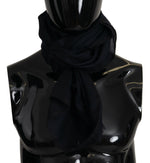 Dolce & Gabbana Elegant Black Silk Men's Men's Scarf
