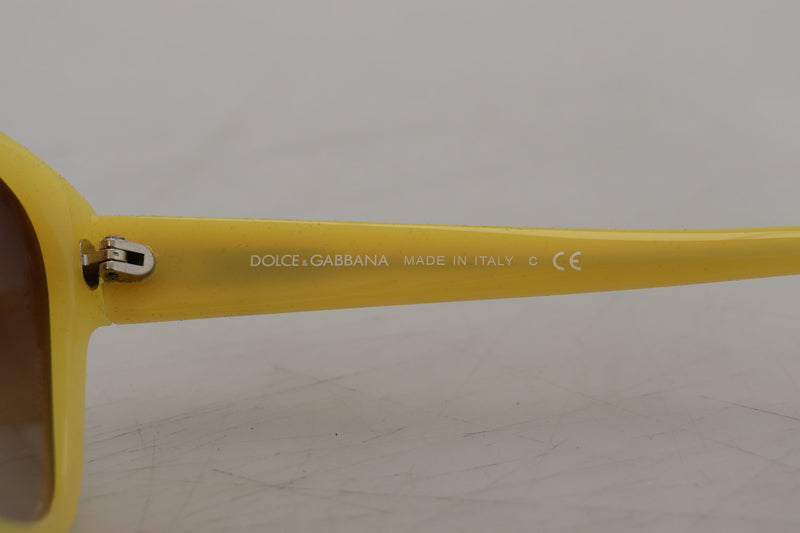 Dolce & Gabbana Chic Yellow Acetate Gradient Women's Sunglasses