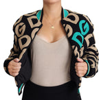 Dolce & Gabbana Chic Multicolor Quilted Bomber Women's Jacket