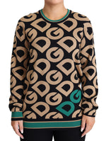 Dolce & Gabbana Elegant Multicolor Wool Blend Women's Sweater