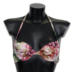 Dolce & Gabbana Floral Elegance Elastic Bikini Women's Top