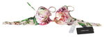 Dolce & Gabbana Multicolor Floral Swimsuit Beachwear Bikini Women's Tops