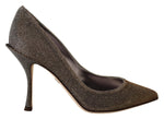 Dolce & Gabbana Elegant Silver Heels Pumps Women's Classic