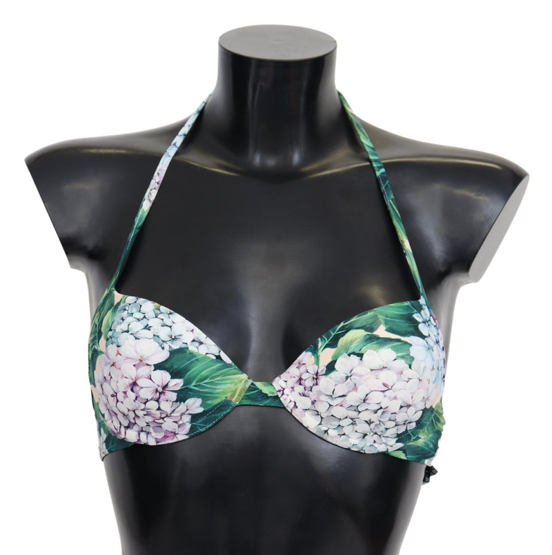 Dolce & Gabbana Chic Floral Bikini Top - Summer Swimwear Women's Delight