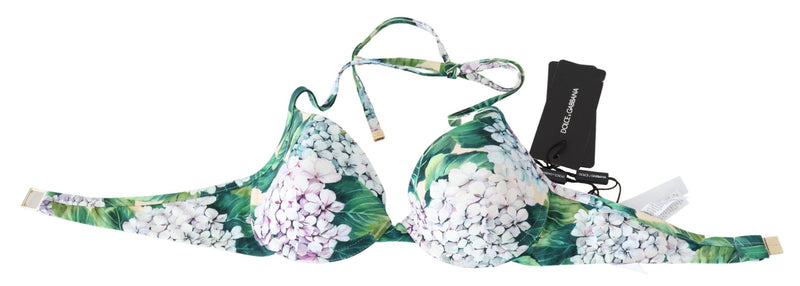Dolce & Gabbana Chic Floral Bikini Top - Summer Swimwear Women's Delight