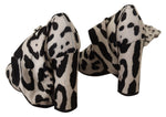 Dolce & Gabbana Chic Leopard High-Heel Over-Knee Women's Boots